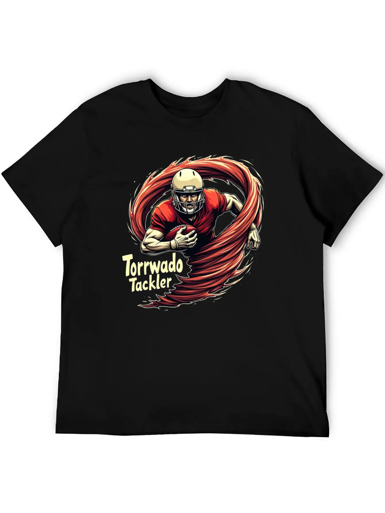 ANGRY RUNS: Tornado Tackler Breathable Graphic T-Shirt – Perfect For Casual Days