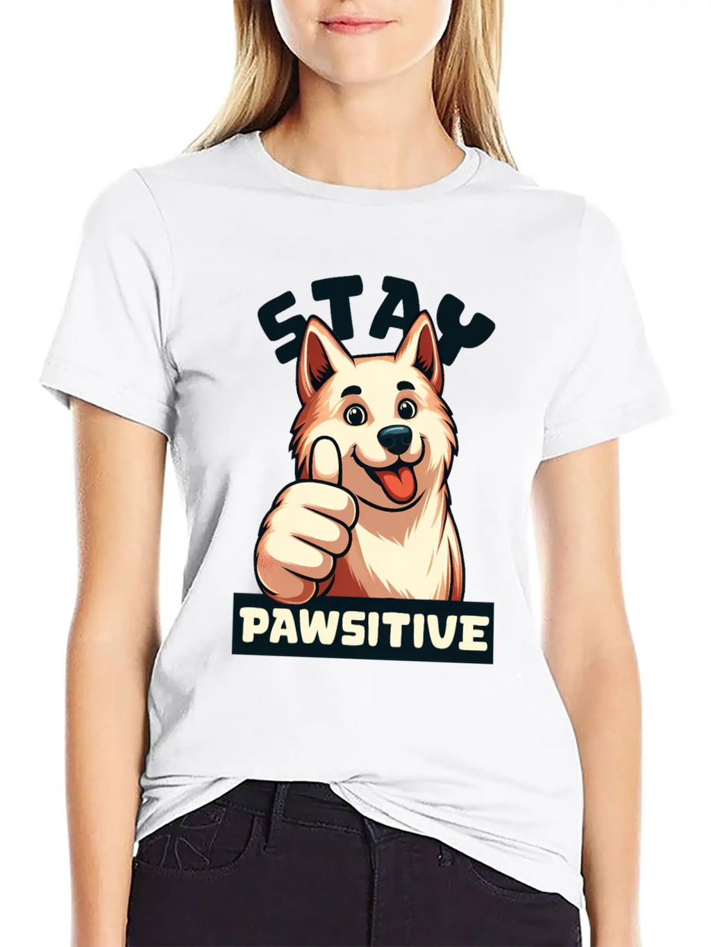 Animal Hospital - Stay Pawsitive Relaxed Everyday Tee – Lightweight And Durable Cotton