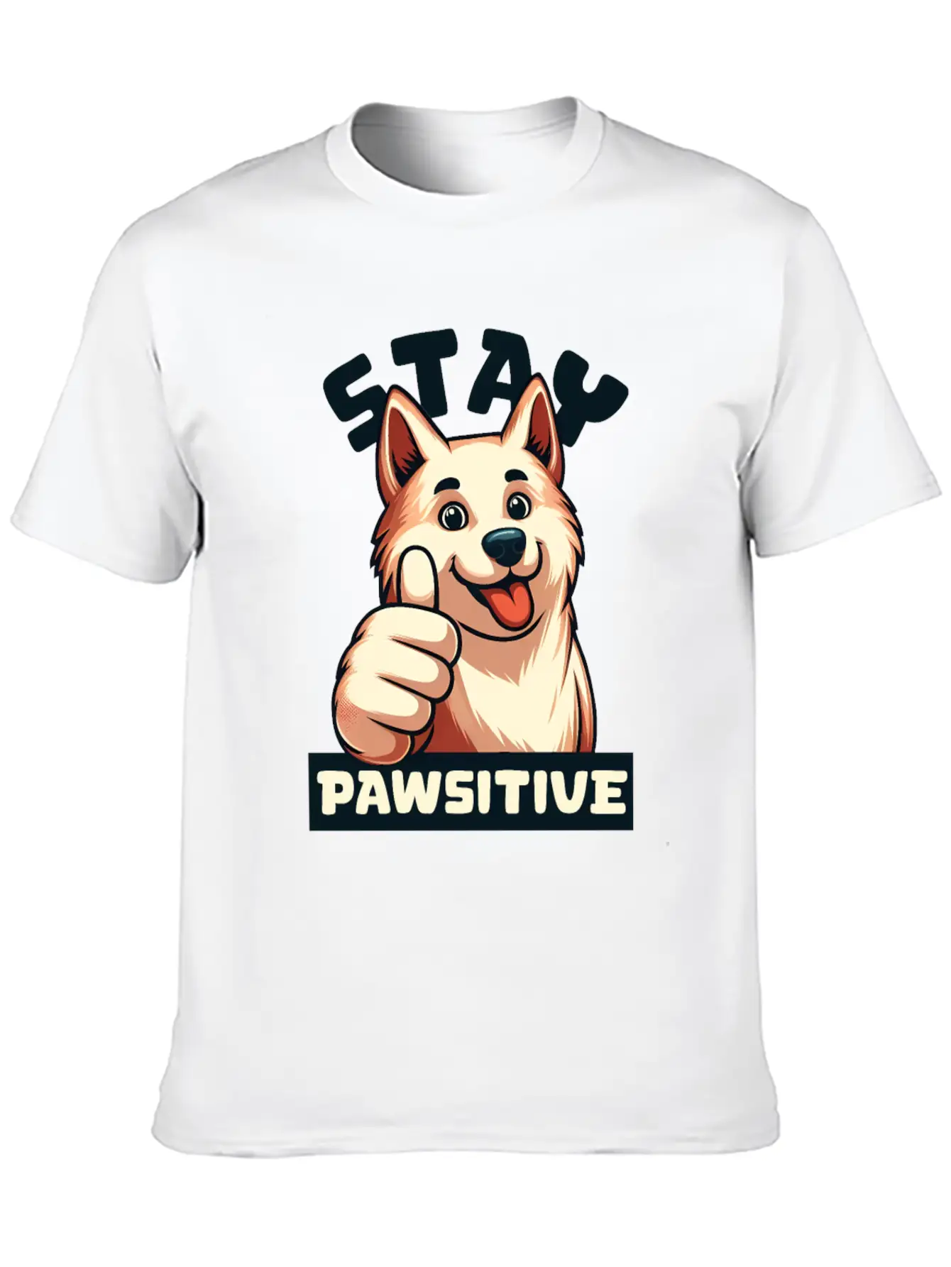 Animal Hospital - Stay Pawsitive Relaxed Everyday Tee – Lightweight And Durable Cotton