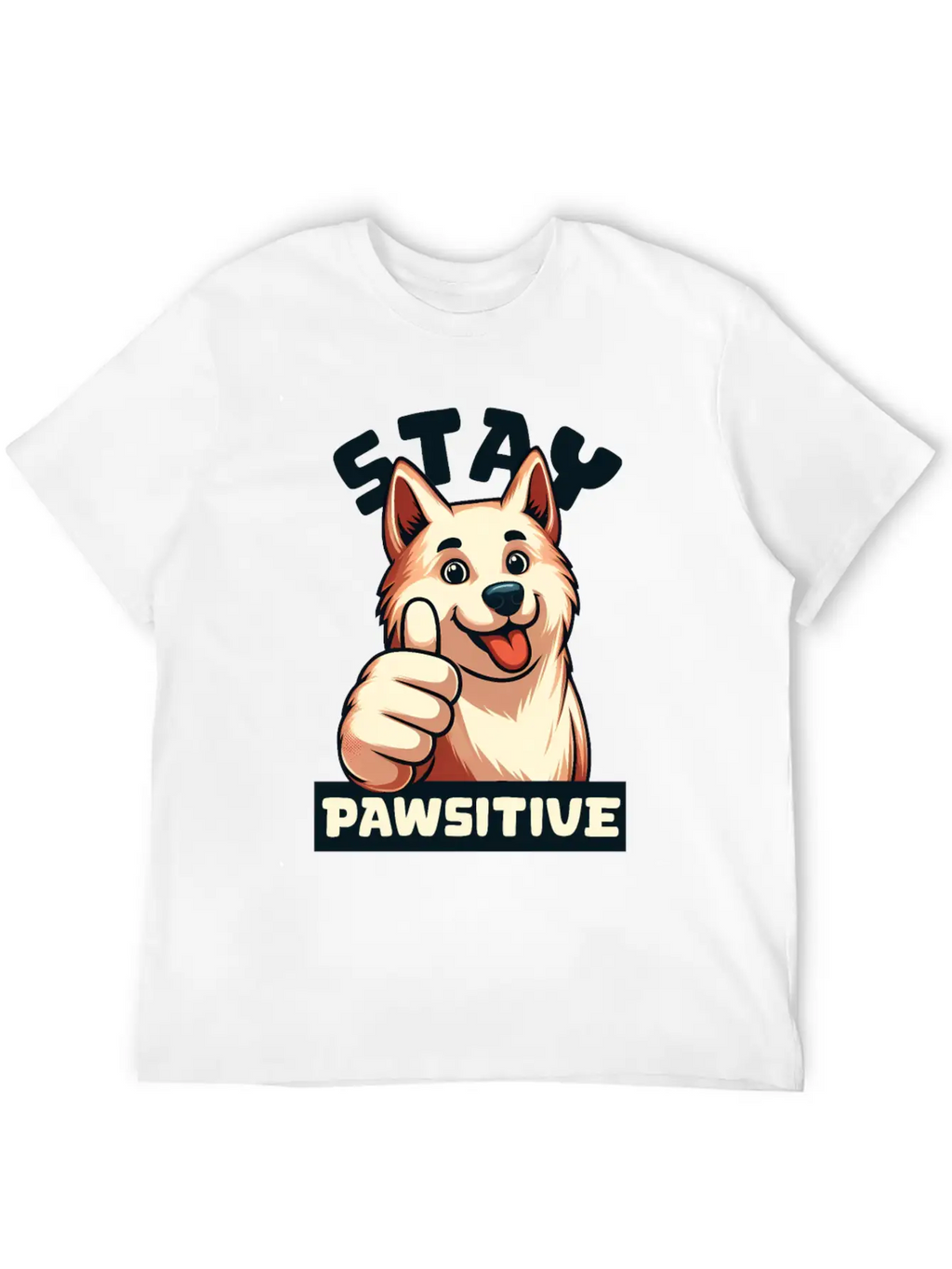 Animal Hospital - Stay Pawsitive Relaxed Everyday Tee – Lightweight And Durable Cotton