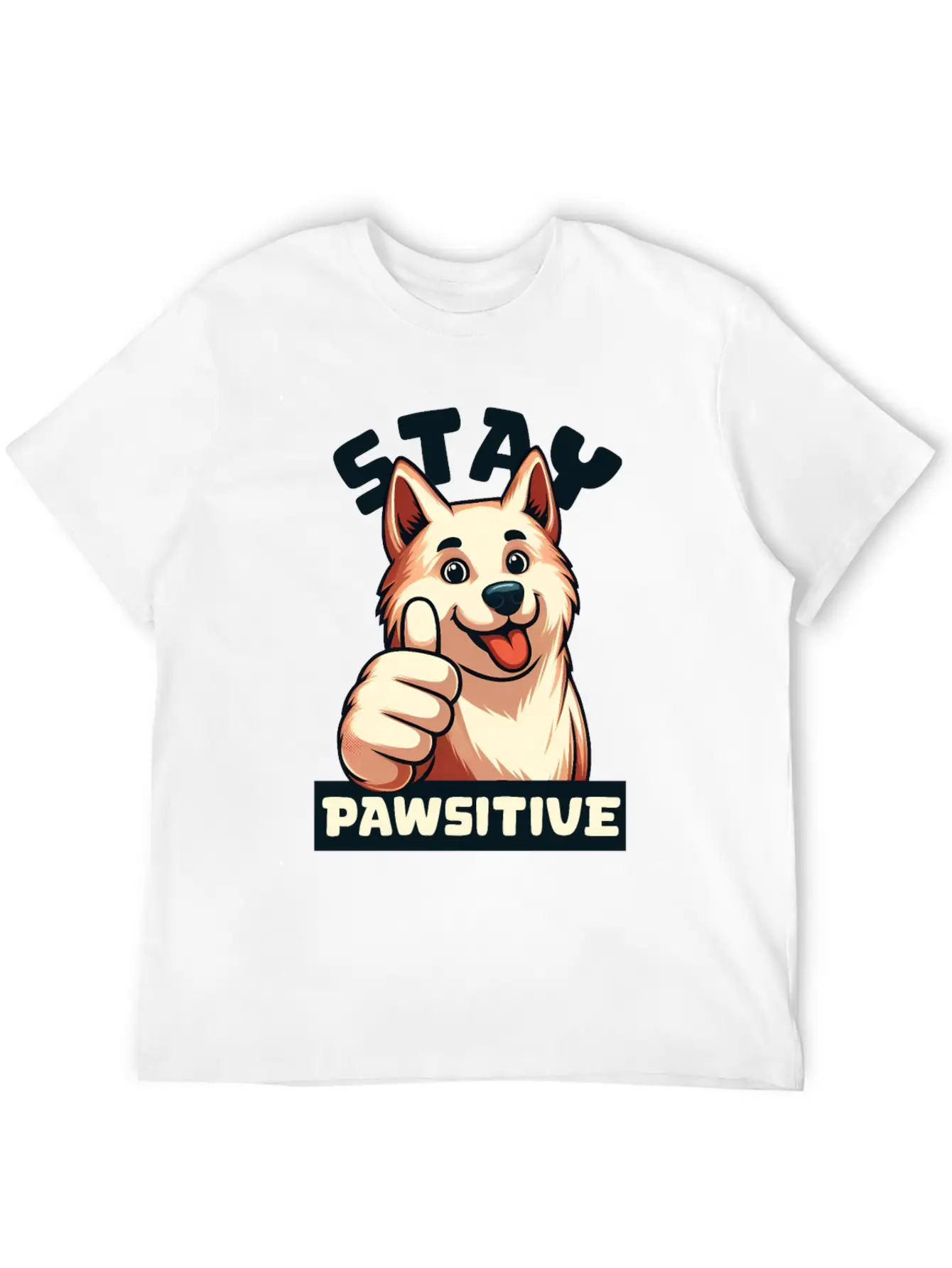 Animal Hospital - Stay Pawsitive Relaxed Everyday Tee – Lightweight And Durable Cotton