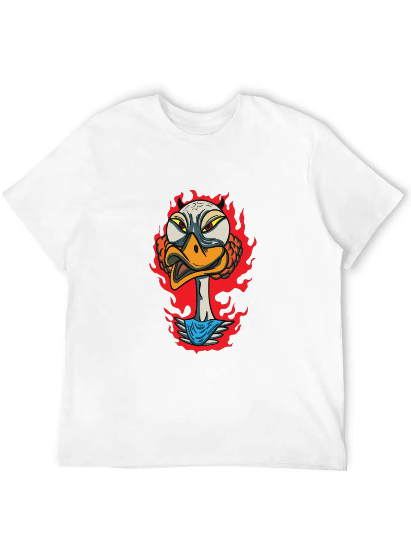 Animals Angry Duck Face Breathable Graphic T-Shirt – Perfect For Casual Days
