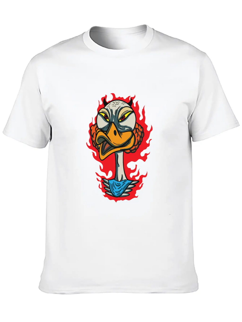 Animals Angry Duck Face Breathable Graphic T-Shirt – Perfect For Casual Days
