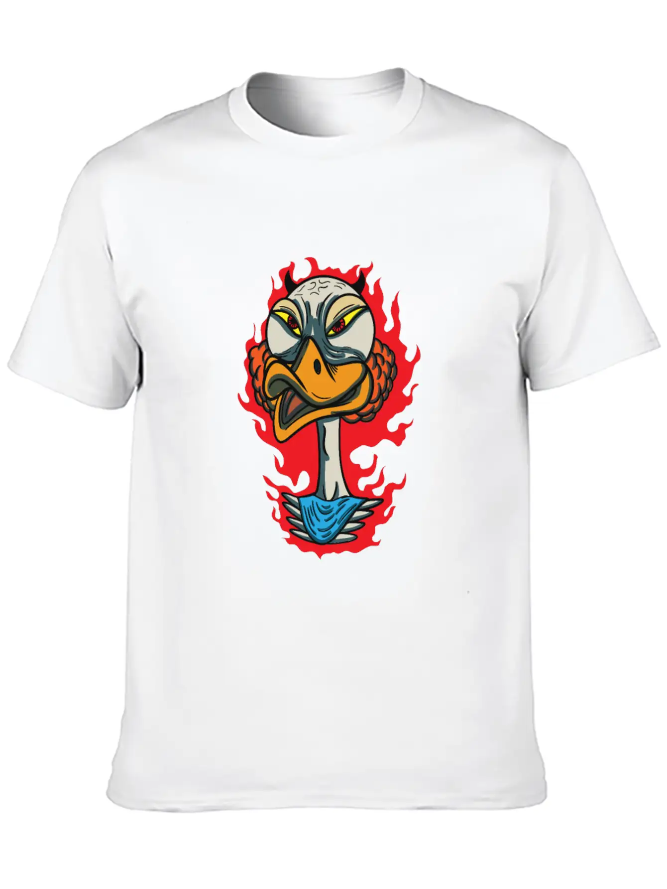 Animals Angry Duck Face Breathable Graphic T-Shirt – Perfect For Casual Days