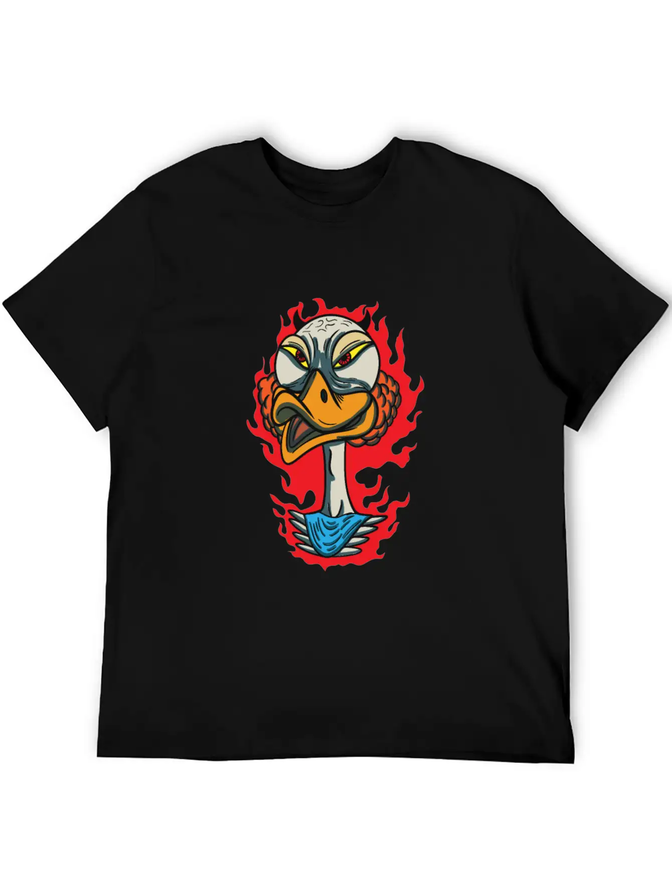 Animals Angry Duck Face Breathable Graphic T-Shirt – Perfect For Casual Days