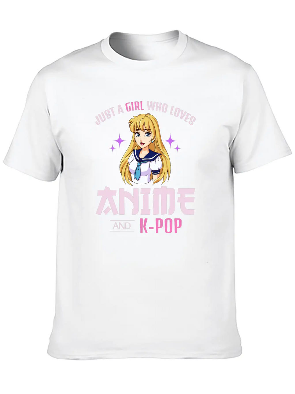 Anime Girl Manga Lover Kawaii K-POP Korean Music Relaxed Everyday Tee – Lightweight And Durable Cotton