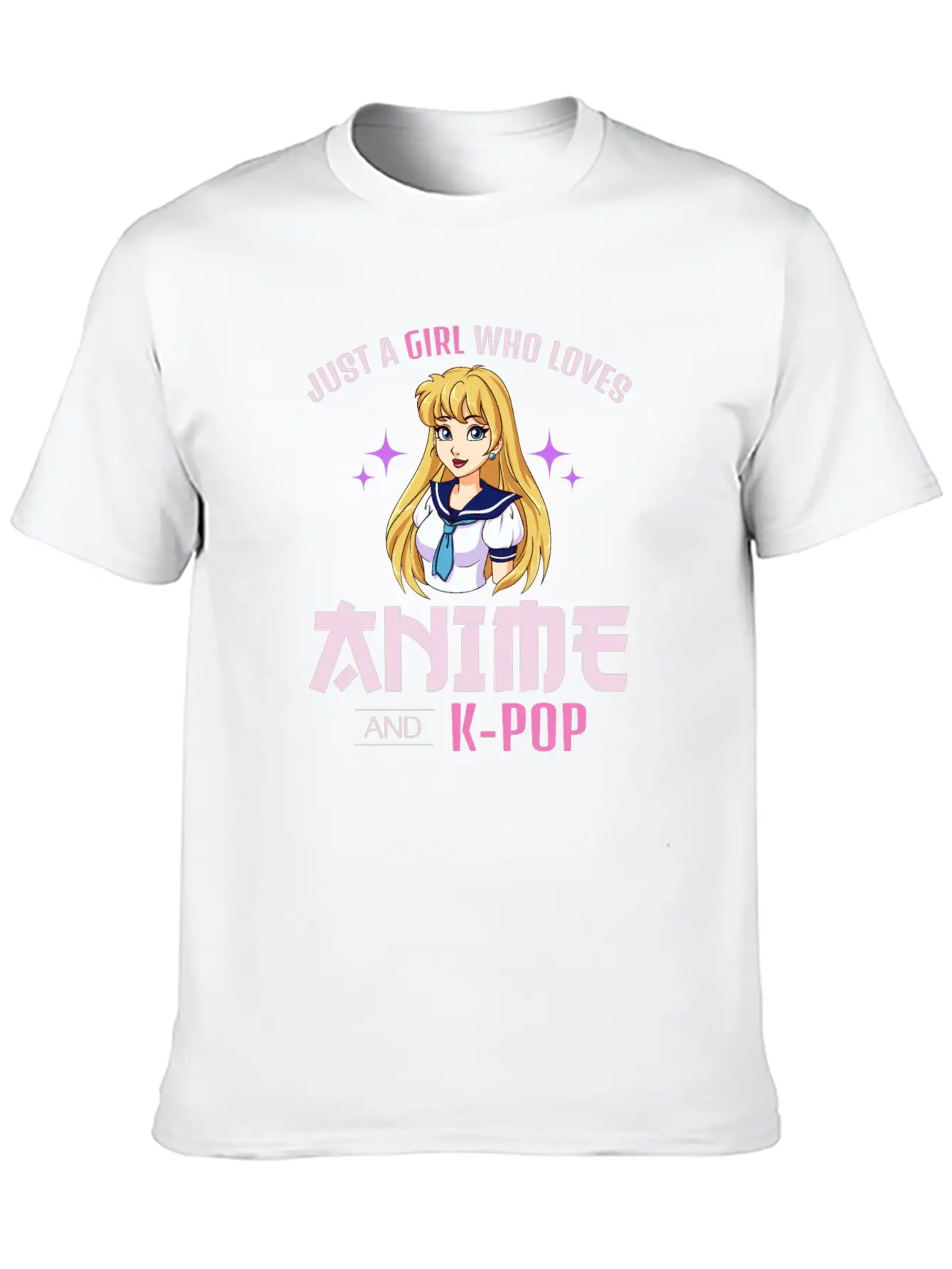Anime Girl Manga Lover Kawaii K-POP Korean Music Relaxed Everyday Tee – Lightweight And Durable Cotton