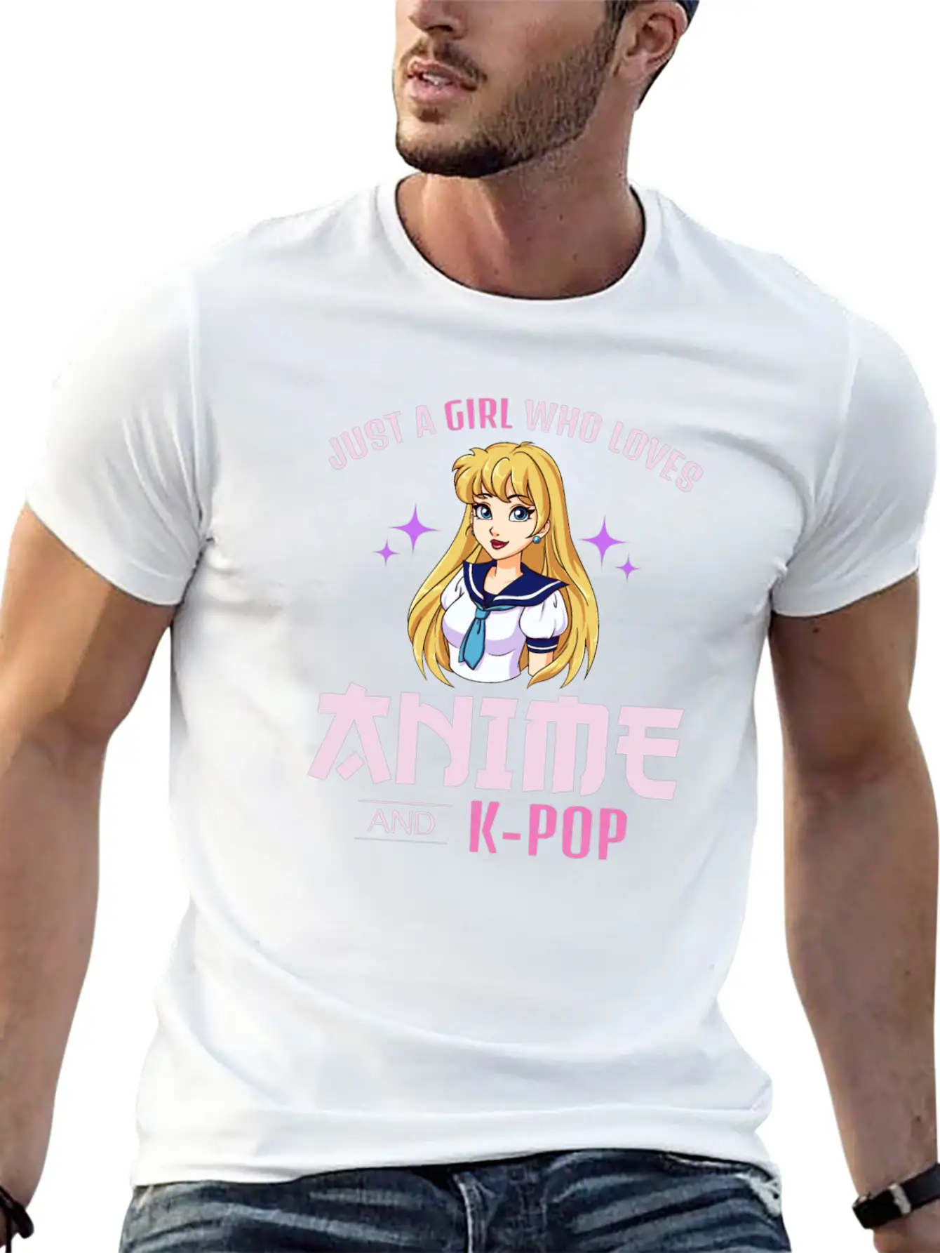 Anime Girl Manga Lover Kawaii K-POP Korean Music Relaxed Everyday Tee – Lightweight And Durable Cotton