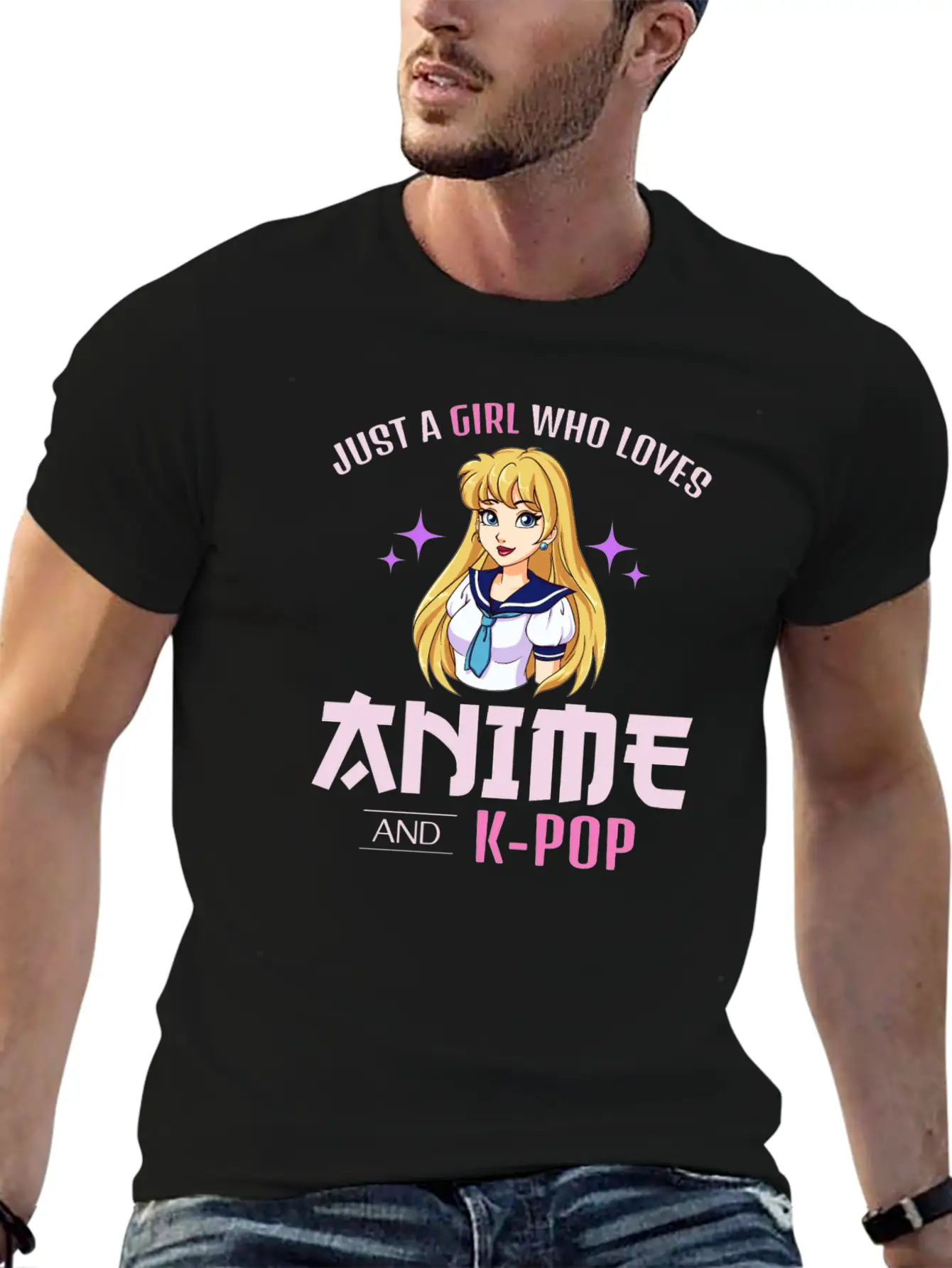 Anime Girl Manga Lover Kawaii K-POP Korean Music Relaxed Everyday Tee – Lightweight And Durable Cotton