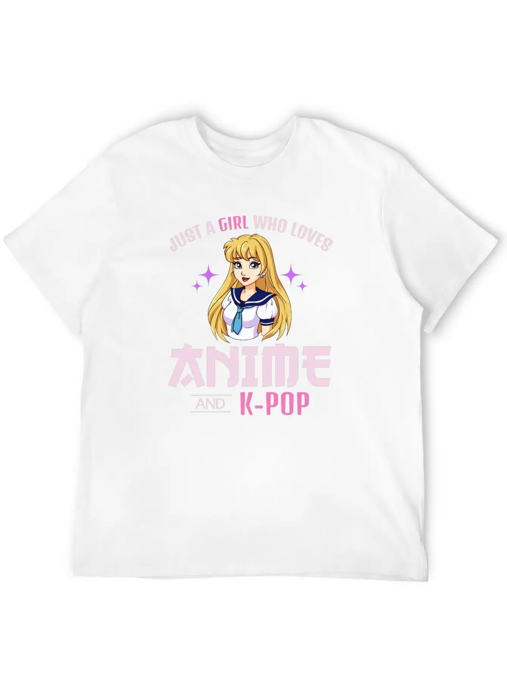 Anime Girl Manga Lover Kawaii K-POP Korean Music Relaxed Everyday Tee – Lightweight And Durable Cotton