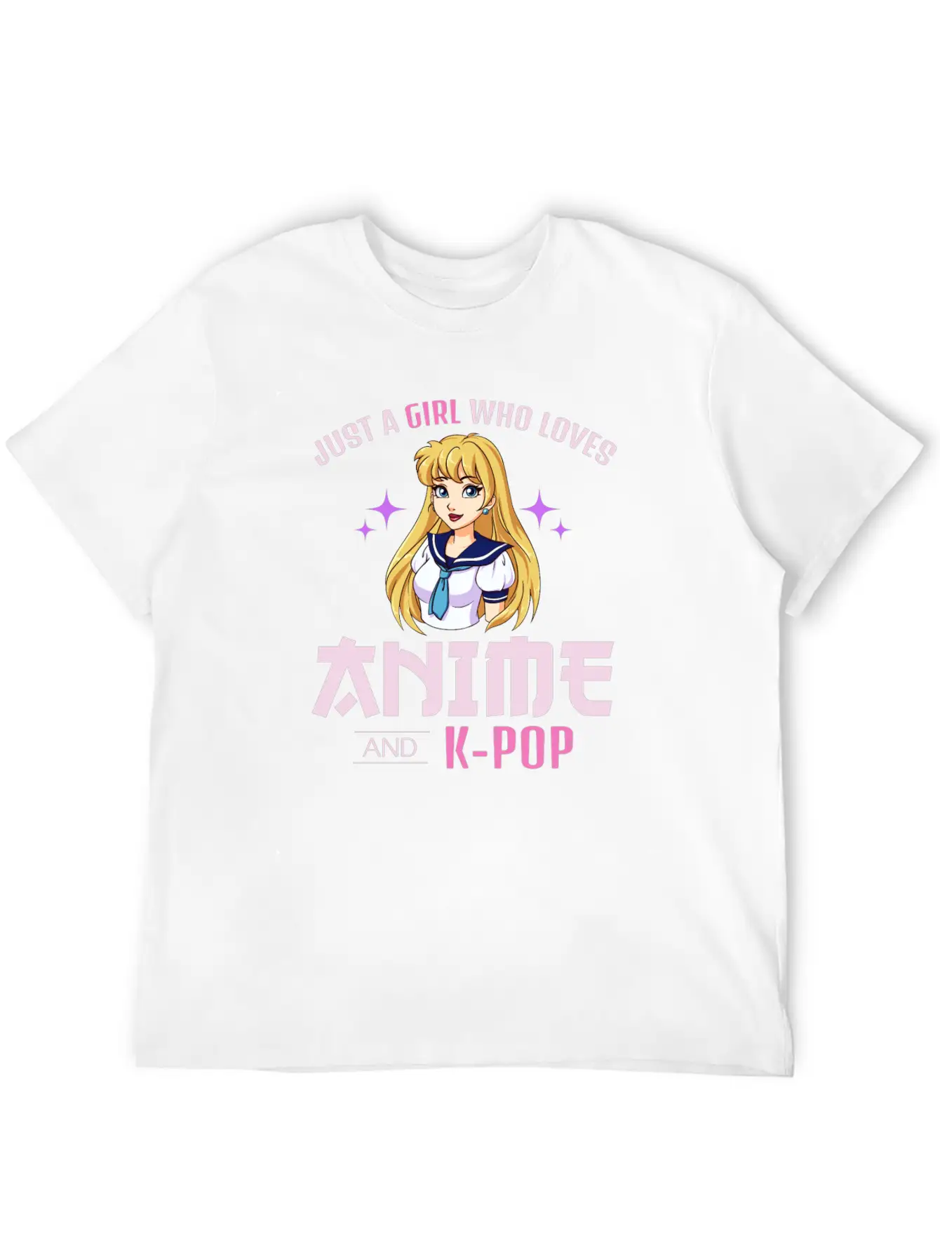 Anime Girl Manga Lover Kawaii K-POP Korean Music Relaxed Everyday Tee – Lightweight And Durable Cotton