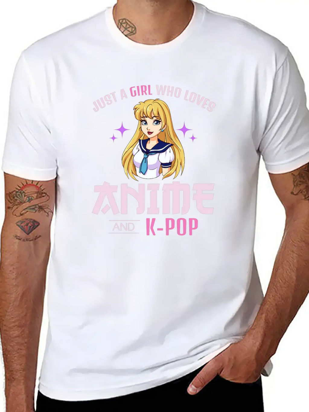 Anime Girl Manga Lover Kawaii K-POP Korean Music Relaxed Everyday Tee – Lightweight And Durable Cotton