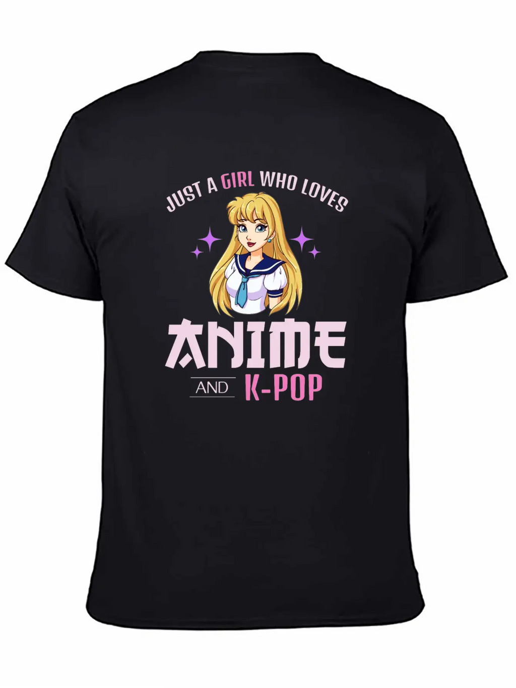 Anime Girl Manga Lover Kawaii K-POP Korean Music Relaxed Everyday Tee – Lightweight And Durable Cotton