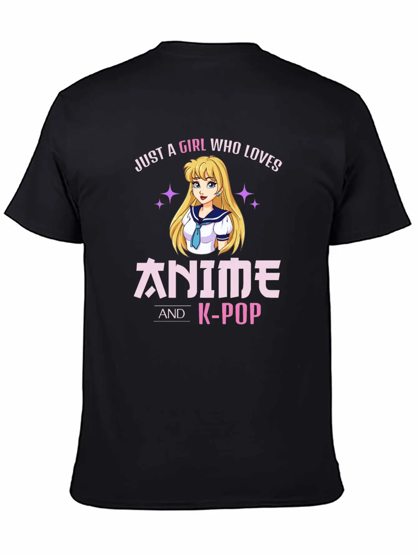 Anime Girl Manga Lover Kawaii K-POP Korean Music Relaxed Everyday Tee – Lightweight And Durable Cotton