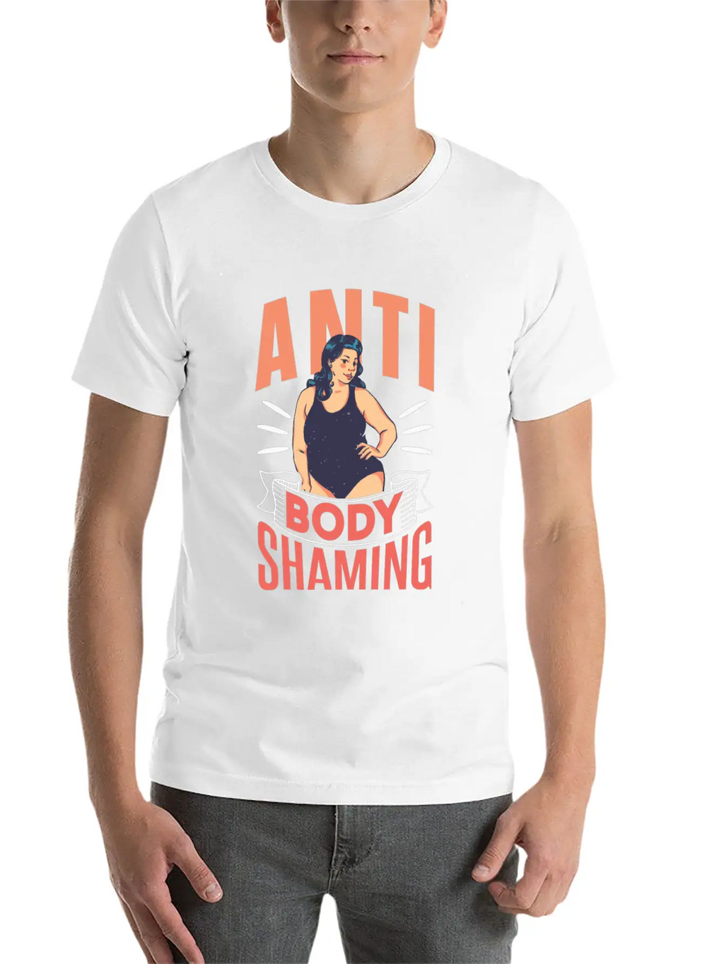 Anti Body Shaming Mocking End Appearance Stop Timeless Short Sleeve Tee – Comfy And Minimalist Design