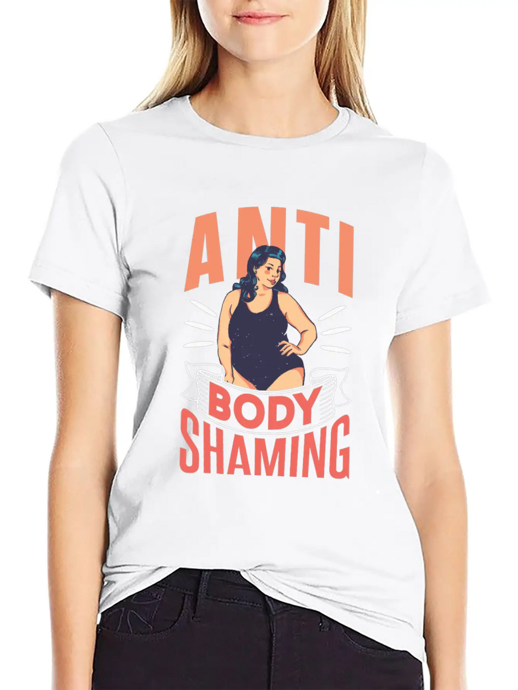 Anti Body Shaming Mocking End Appearance Stop Timeless Short Sleeve Tee – Comfy And Minimalist Design