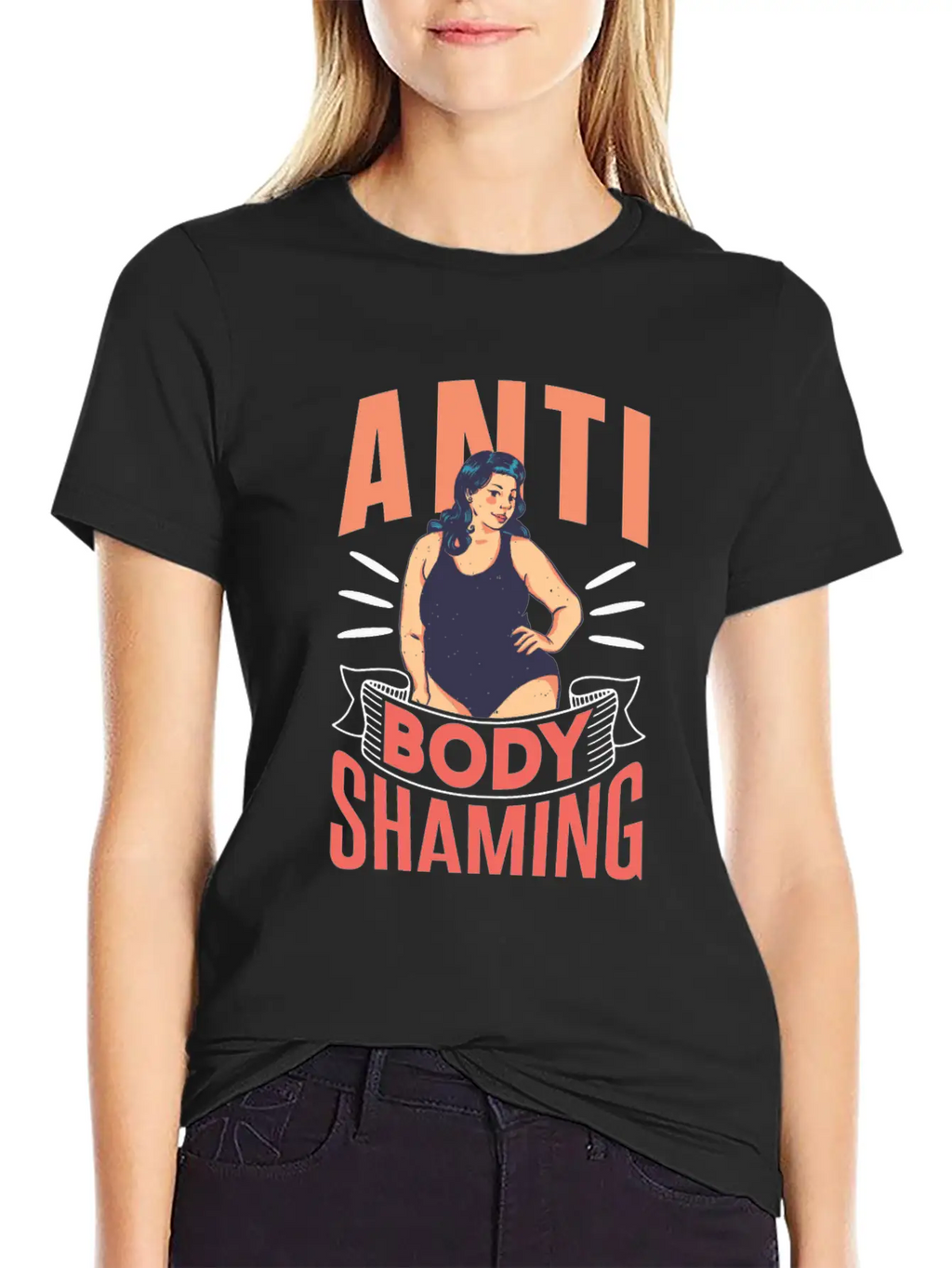 Anti Body Shaming Mocking End Appearance Stop Timeless Short Sleeve Tee – Comfy And Minimalist Design