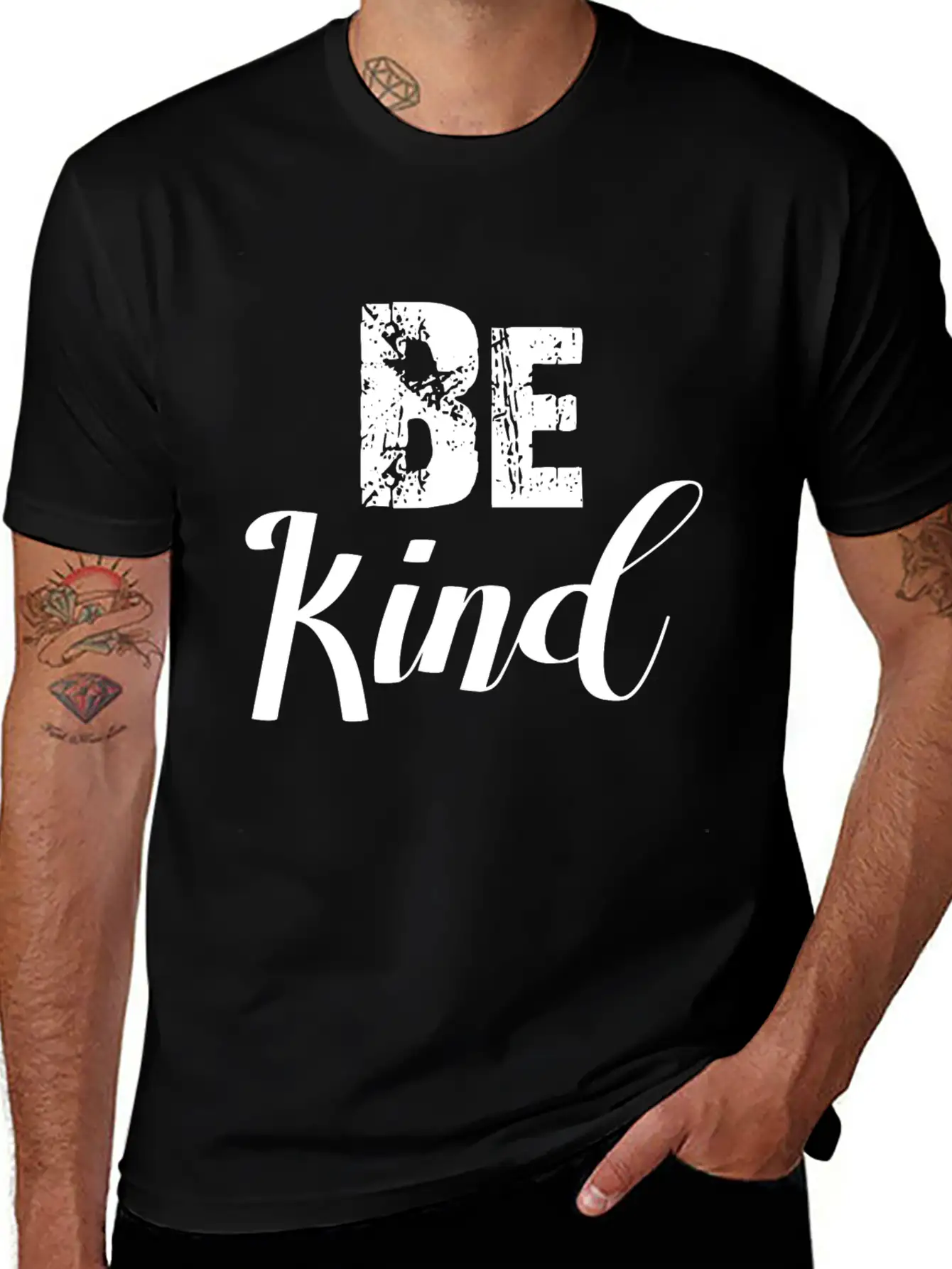 Anti-Bullying Awareness Be KInd Gift Breathable Soft Cotton T-Shirt – Timeless Casual Look