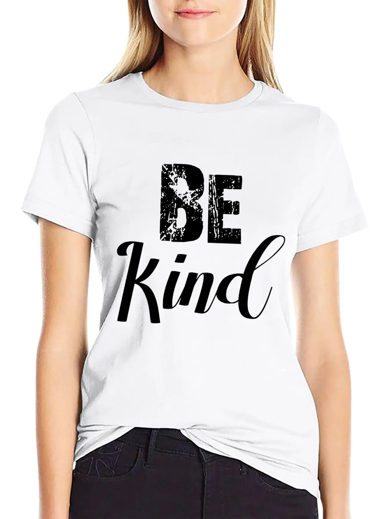 Anti-Bullying Awareness Be KInd Gift Breathable Soft Cotton T-Shirt – Timeless Casual Look