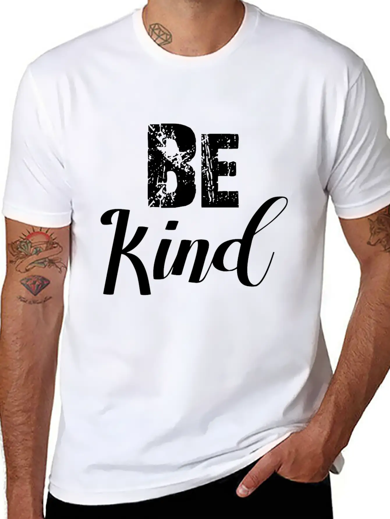 Anti-Bullying Awareness Be KInd Gift Breathable Soft Cotton T-Shirt – Timeless Casual Look