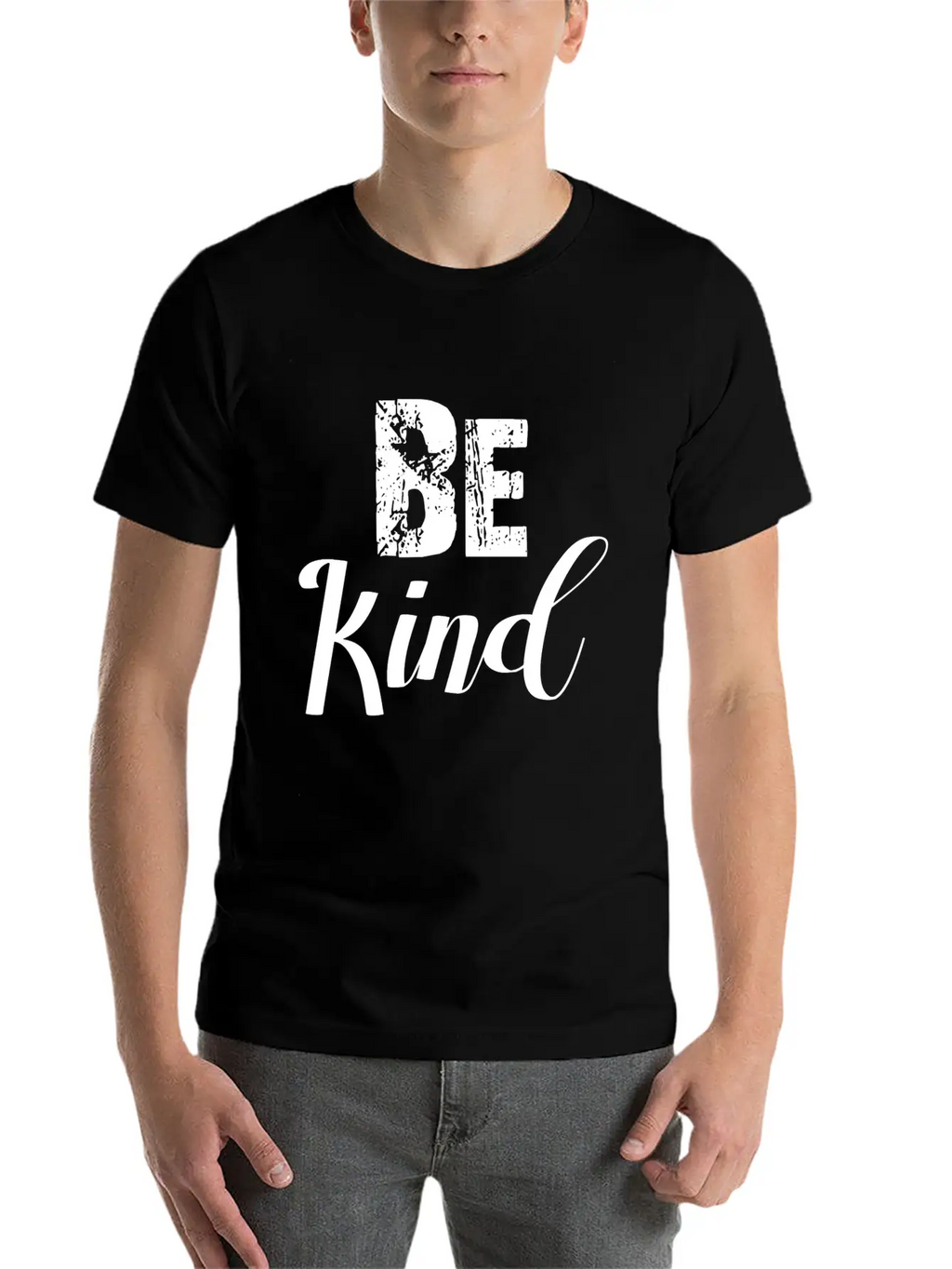Anti-Bullying Awareness Be KInd Gift Breathable Soft Cotton T-Shirt – Timeless Casual Look