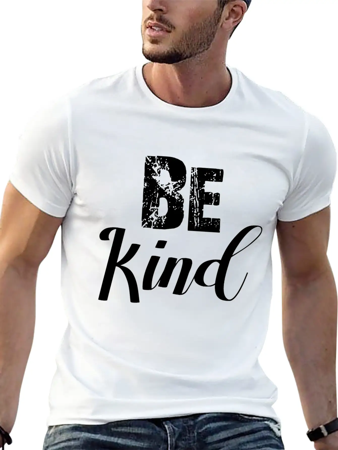 Anti-Bullying Awareness Be KInd Gift Breathable Soft Cotton T-Shirt – Timeless Casual Look