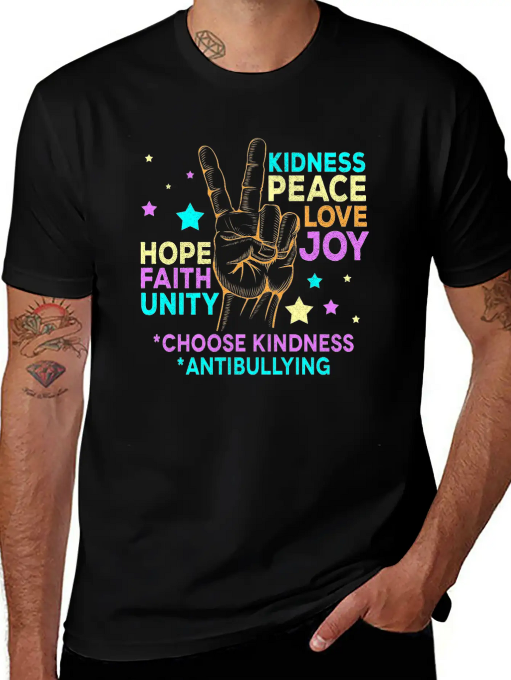 Anti BullyingUnity Day Choose Kindness Be Kind Relaxed Everyday Tee – Lightweight And Durable Cotton