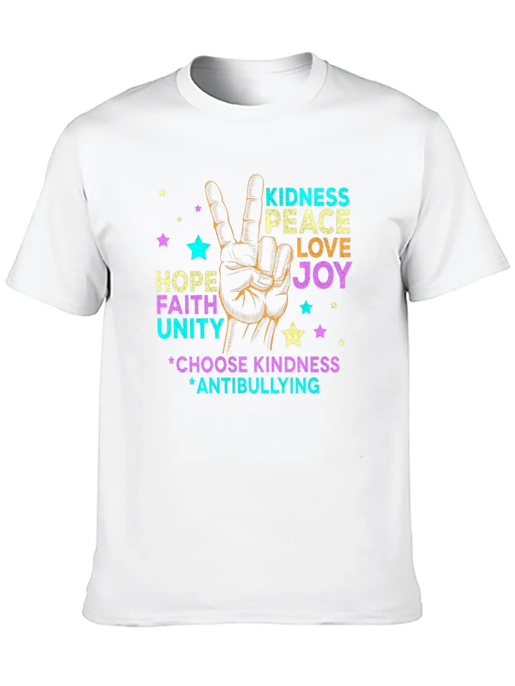 Anti BullyingUnity Day Choose Kindness Be Kind Relaxed Everyday Tee – Lightweight And Durable Cotton