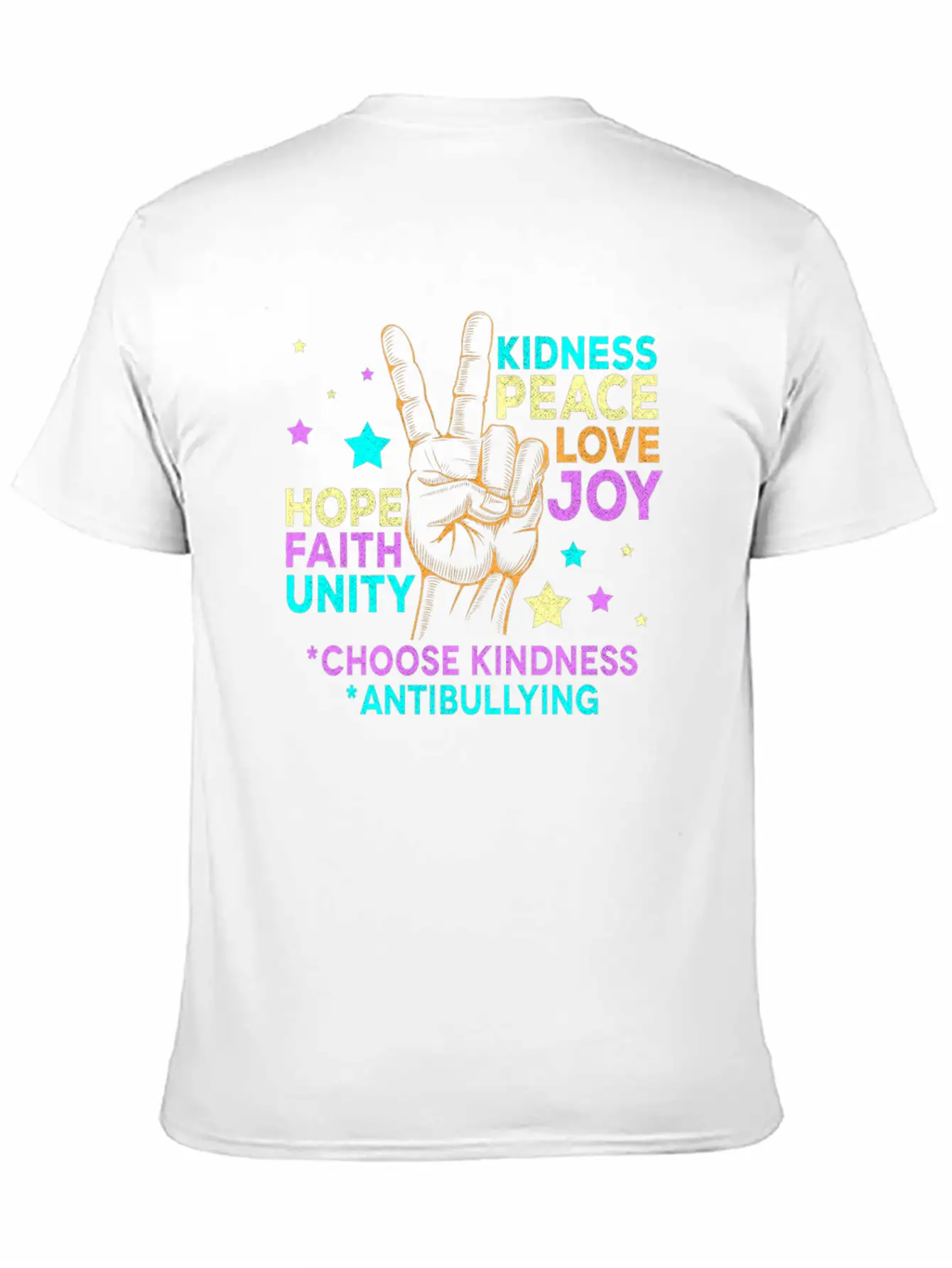 Anti BullyingUnity Day Choose Kindness Be Kind Relaxed Everyday Tee – Lightweight And Durable Cotton