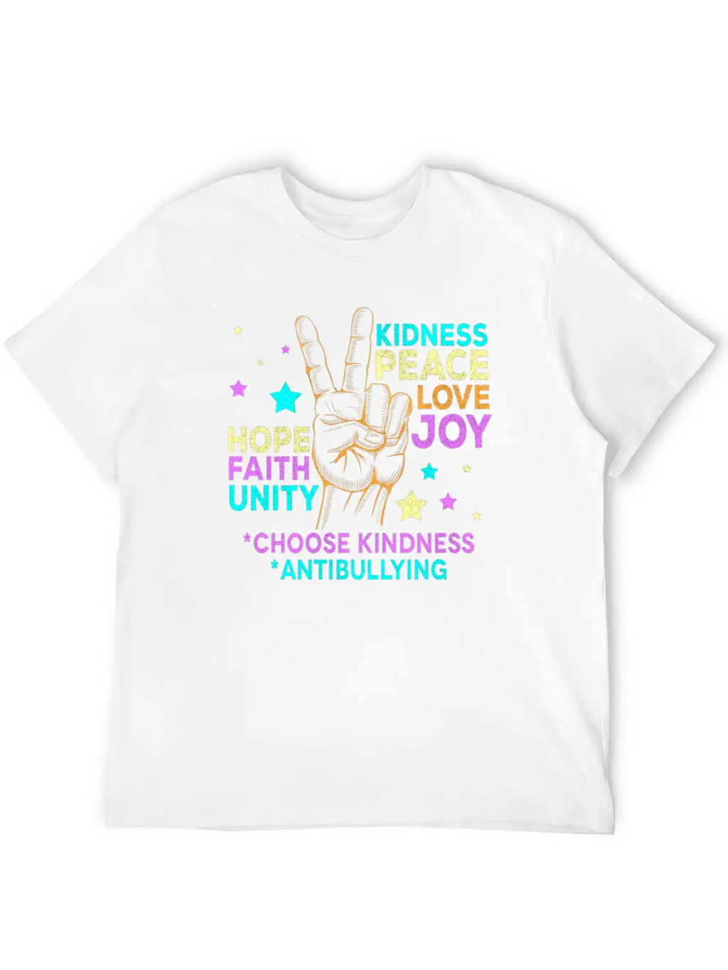 Anti BullyingUnity Day Choose Kindness Be Kind Relaxed Everyday Tee – Lightweight And Durable Cotton
