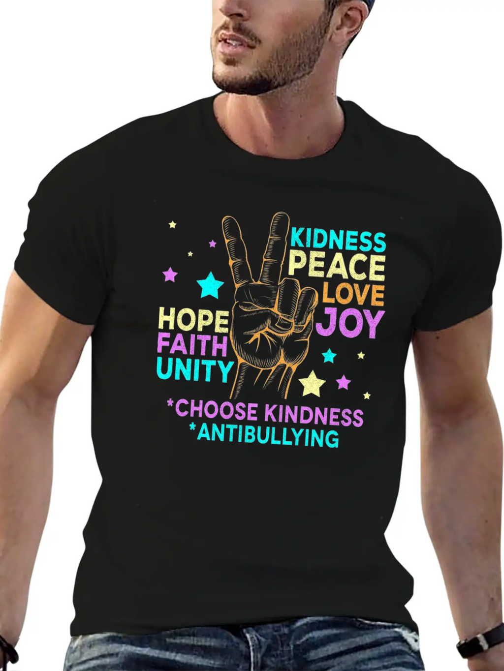 Anti BullyingUnity Day Choose Kindness Be Kind Relaxed Everyday Tee – Lightweight And Durable Cotton