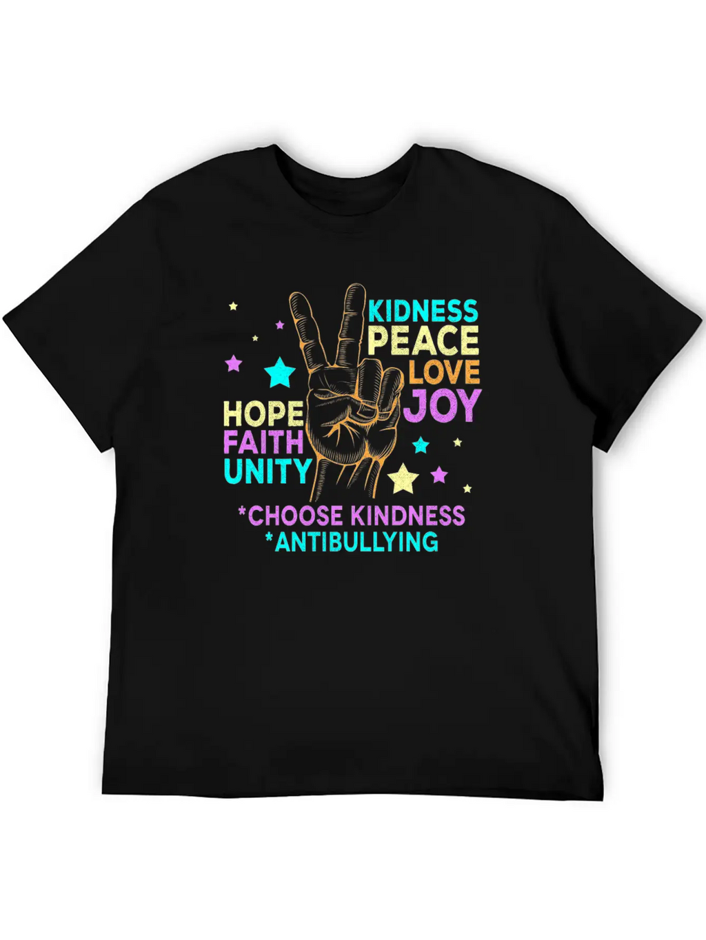 Anti BullyingUnity Day Choose Kindness Be Kind Relaxed Everyday Tee – Lightweight And Durable Cotton