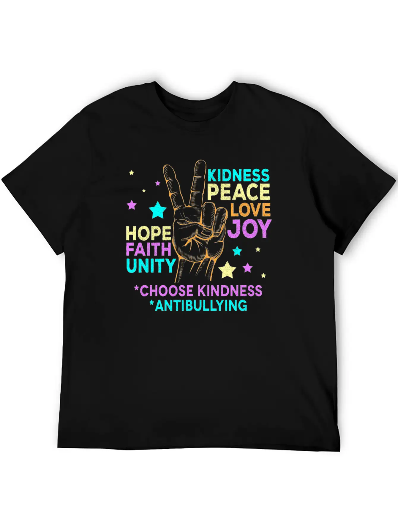 Anti BullyingUnity Day Choose Kindness Be Kind Relaxed Everyday Tee – Lightweight And Durable Cotton