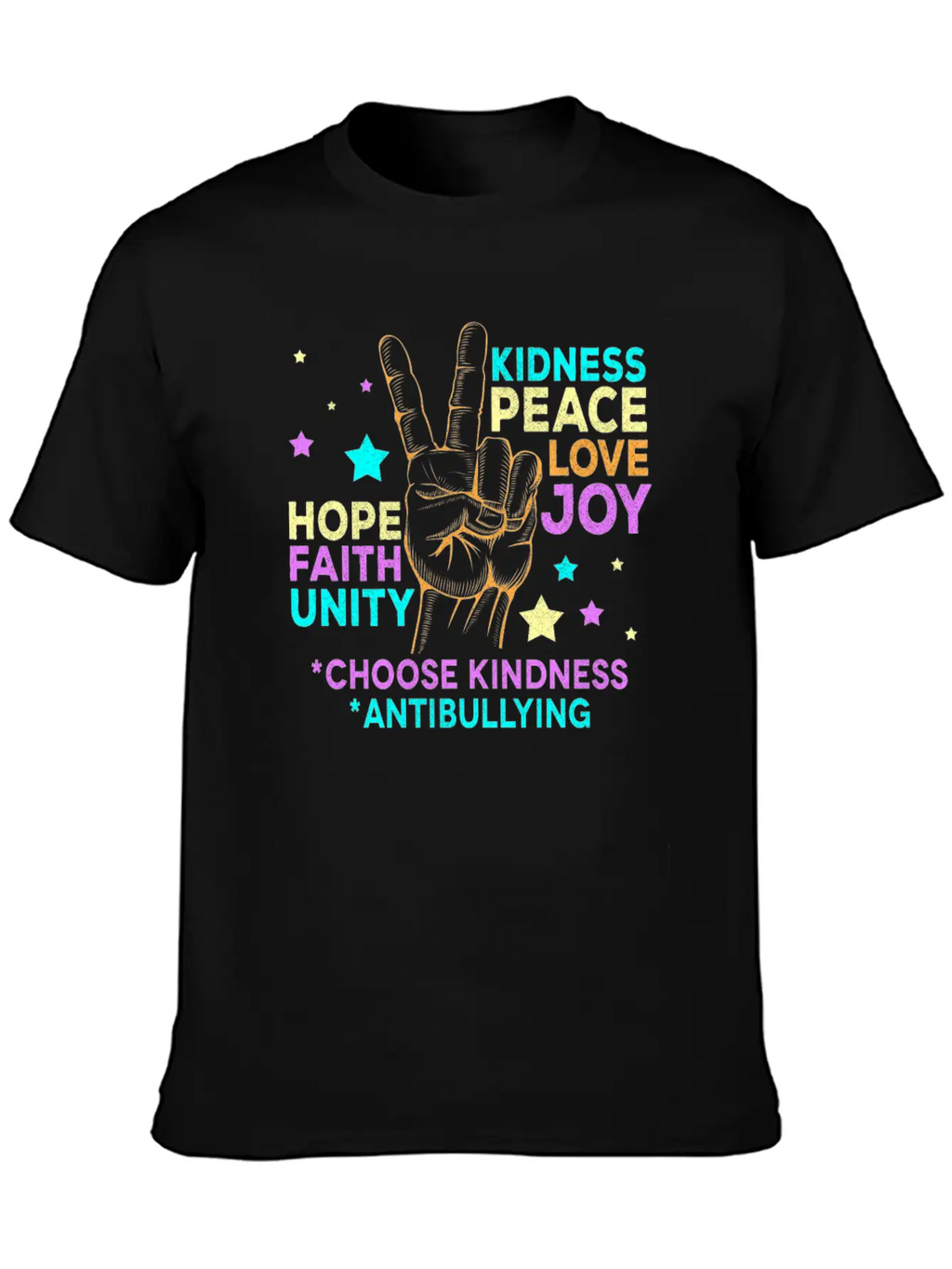 Anti BullyingUnity Day Choose Kindness Be Kind Relaxed Everyday Tee – Lightweight And Durable Cotton