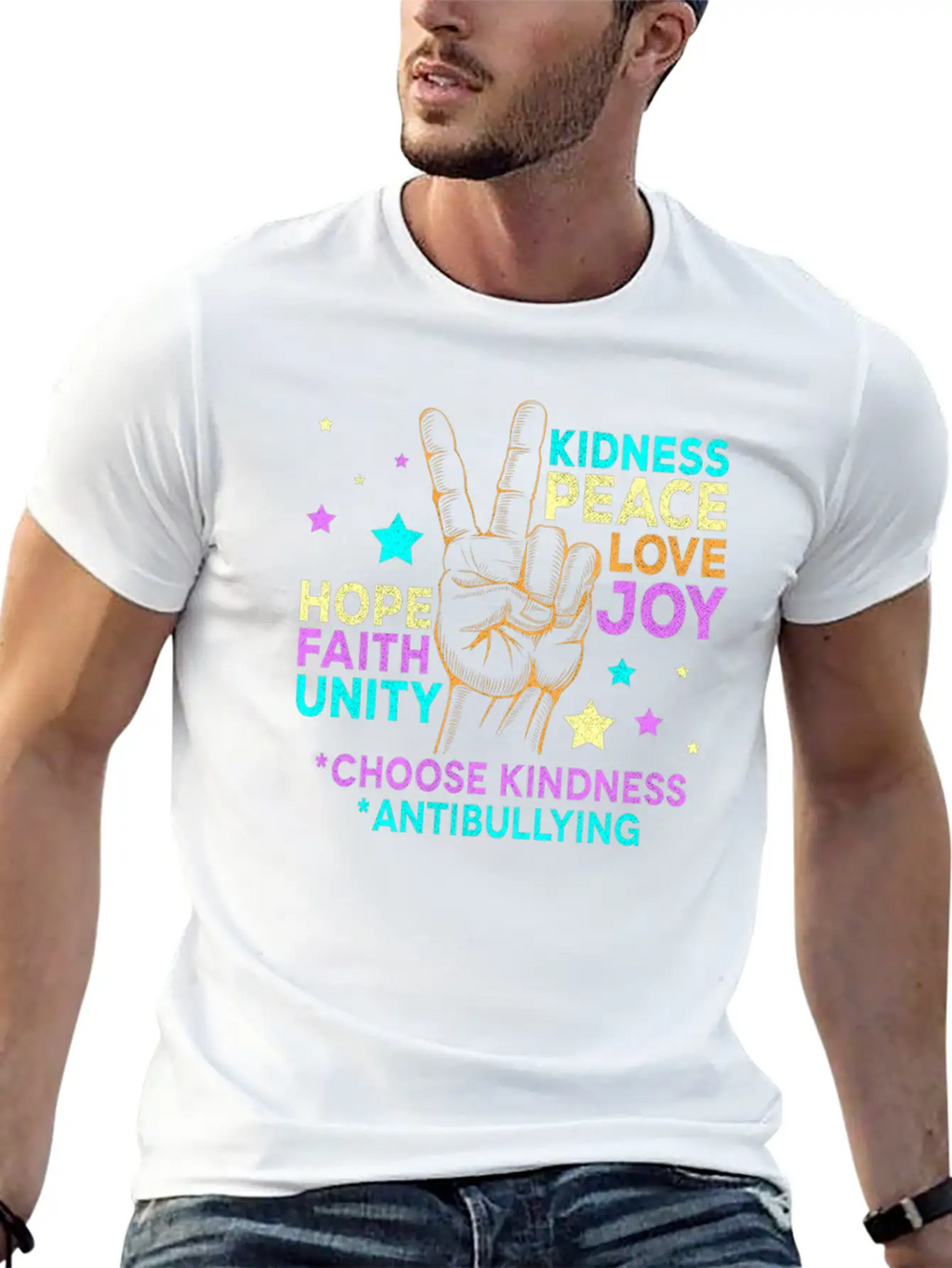 Anti BullyingUnity Day Choose Kindness Be Kind Relaxed Everyday Tee – Lightweight And Durable Cotton