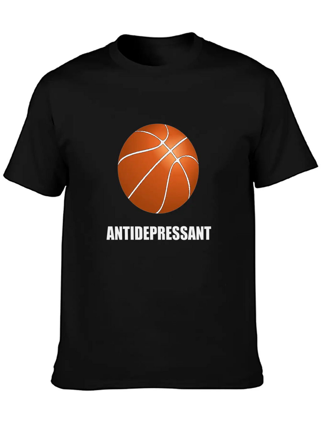 Antidepressant Basketball Modern Fit Casual T-Shirt – Clean And Versatile Design