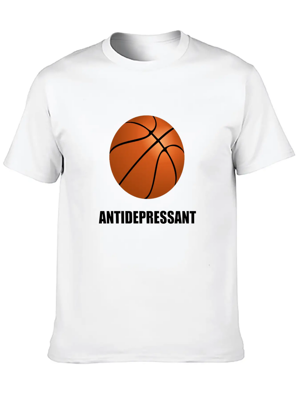 Antidepressant Basketball Modern Fit Casual T-Shirt – Clean And Versatile Design