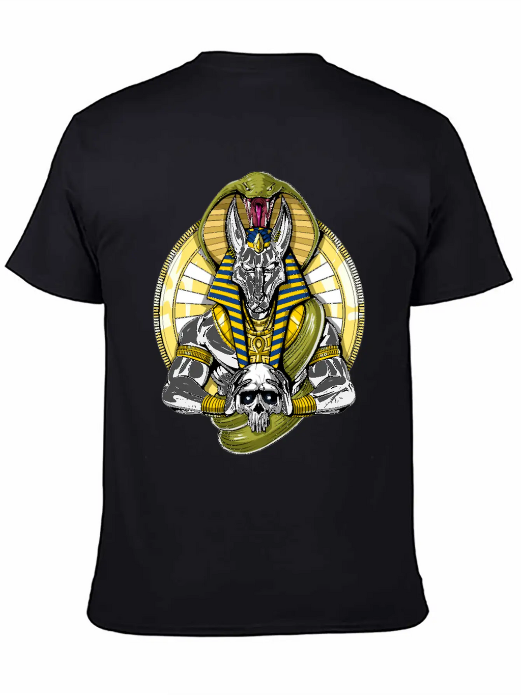 Anubis Egyptian God Wolf Basic Graphic T-Shirt – Daily Comfort In Soft Cotton