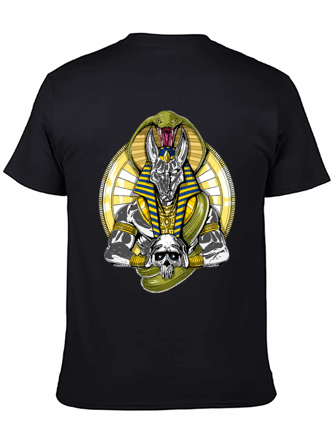 Anubis Egyptian God Wolf Basic Graphic T-Shirt – Daily Comfort In Soft Cotton