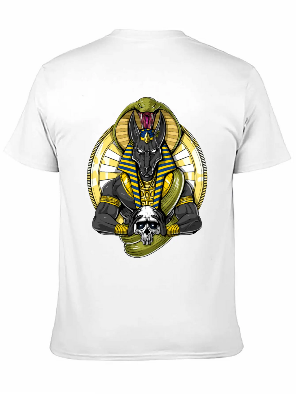 Anubis Egyptian God Wolf Basic Graphic T-Shirt – Daily Comfort In Soft Cotton