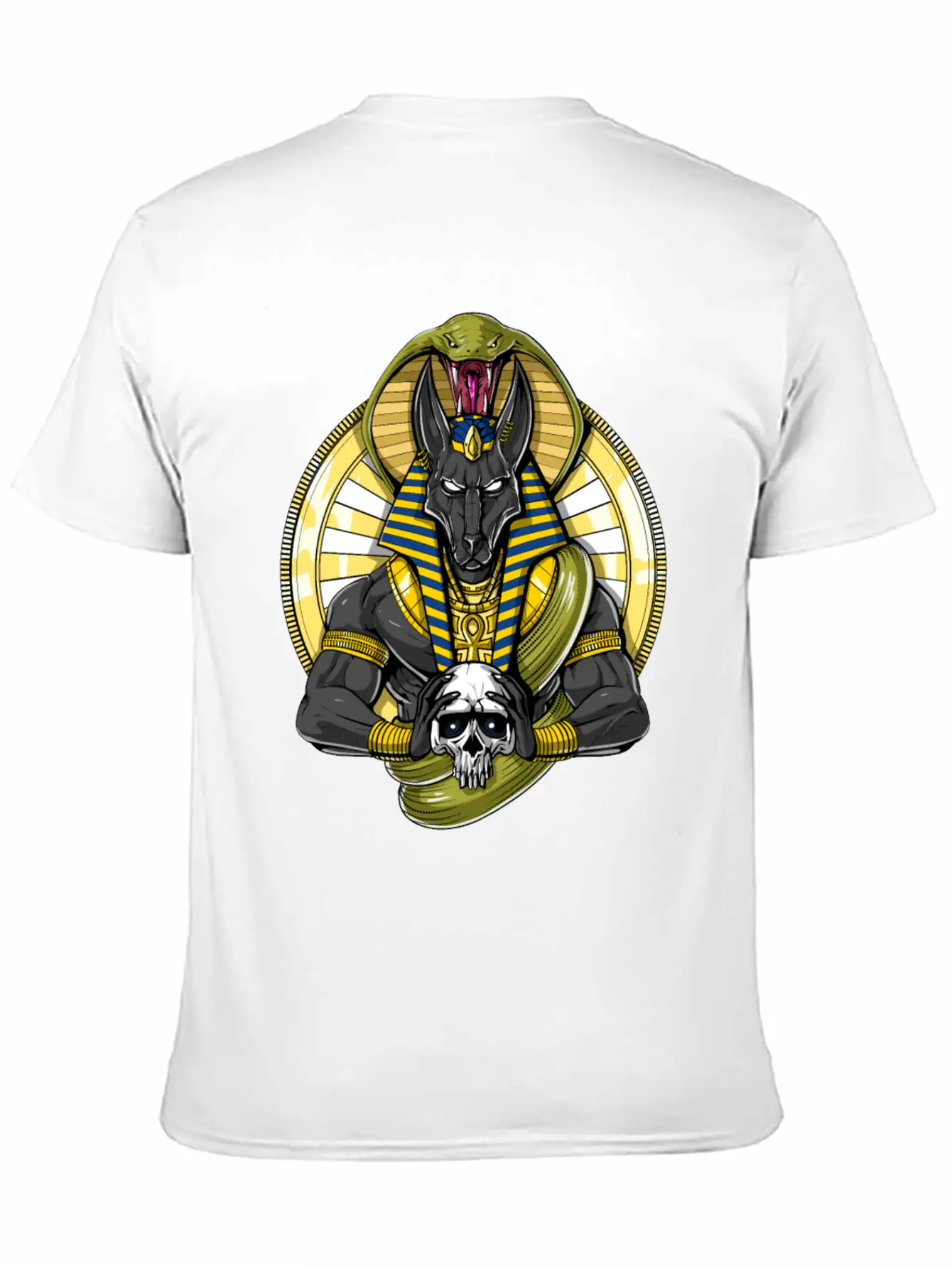Anubis Egyptian God Wolf Basic Graphic T-Shirt – Daily Comfort In Soft Cotton
