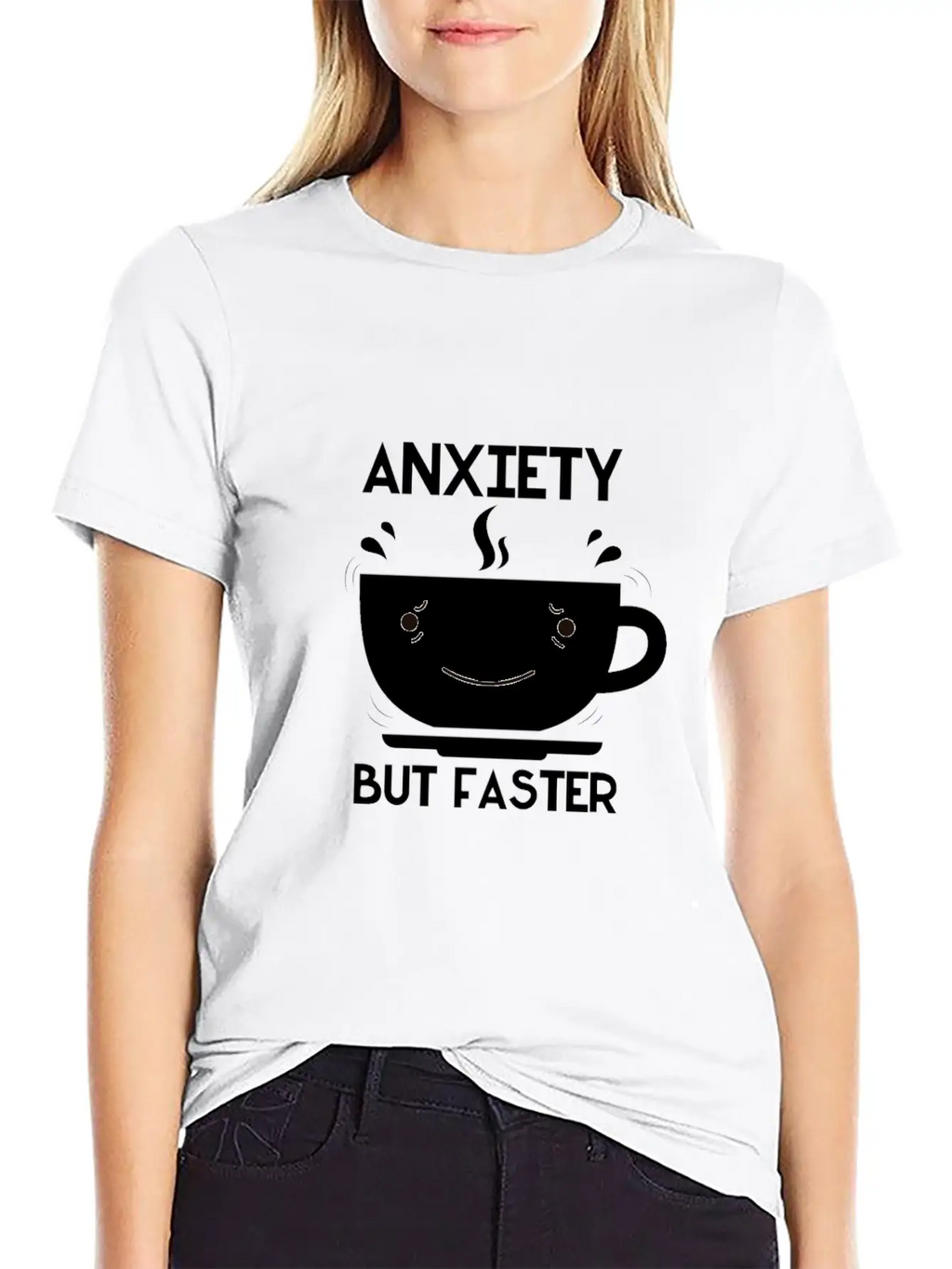 Anxiety But Faster Basic Graphic T-Shirt – Daily Comfort In Soft Cotton