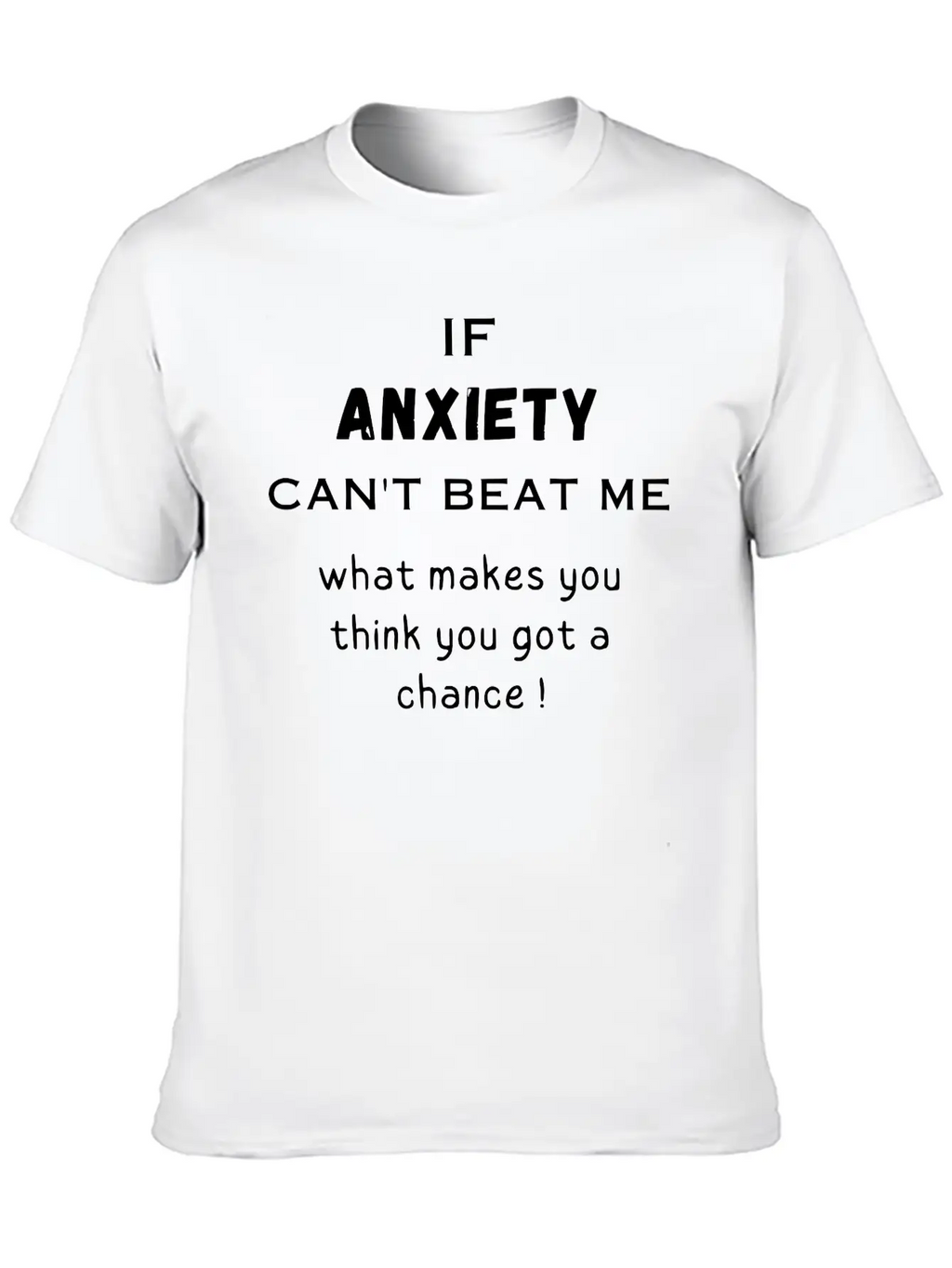 Anxiety Essential Cotton Tee For Daily Outfits – Unisex Style