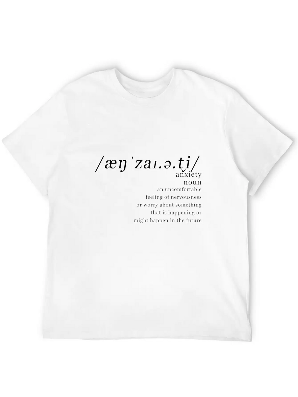 Anxitey, Mental Health Awareness Unisex Casual T-Shirt – Clean Design For Daily Comfort