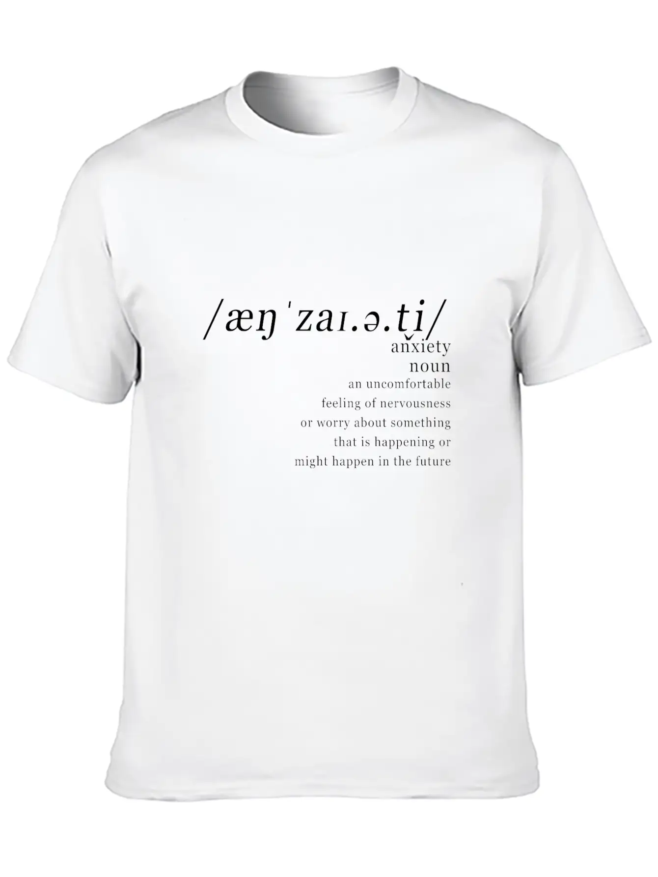 Anxitey, Mental Health Awareness Unisex Casual T-Shirt – Clean Design For Daily Comfort