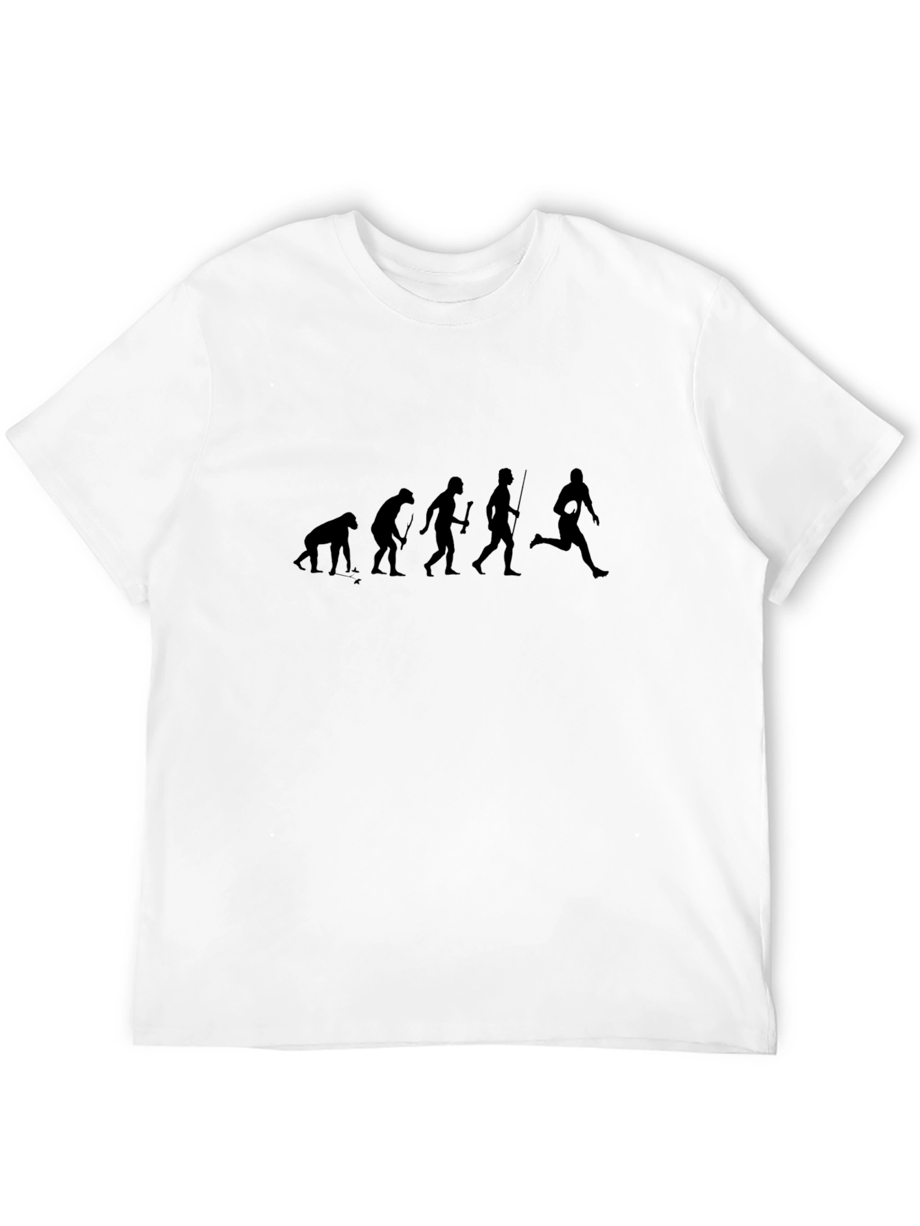 Evolution of Rugby Black T-Shirt