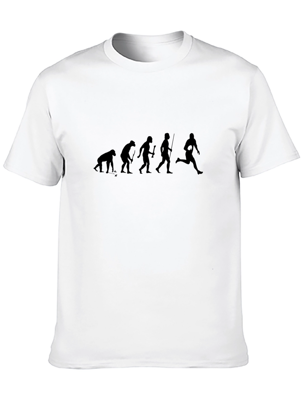Evolution of Rugby Black T-Shirt