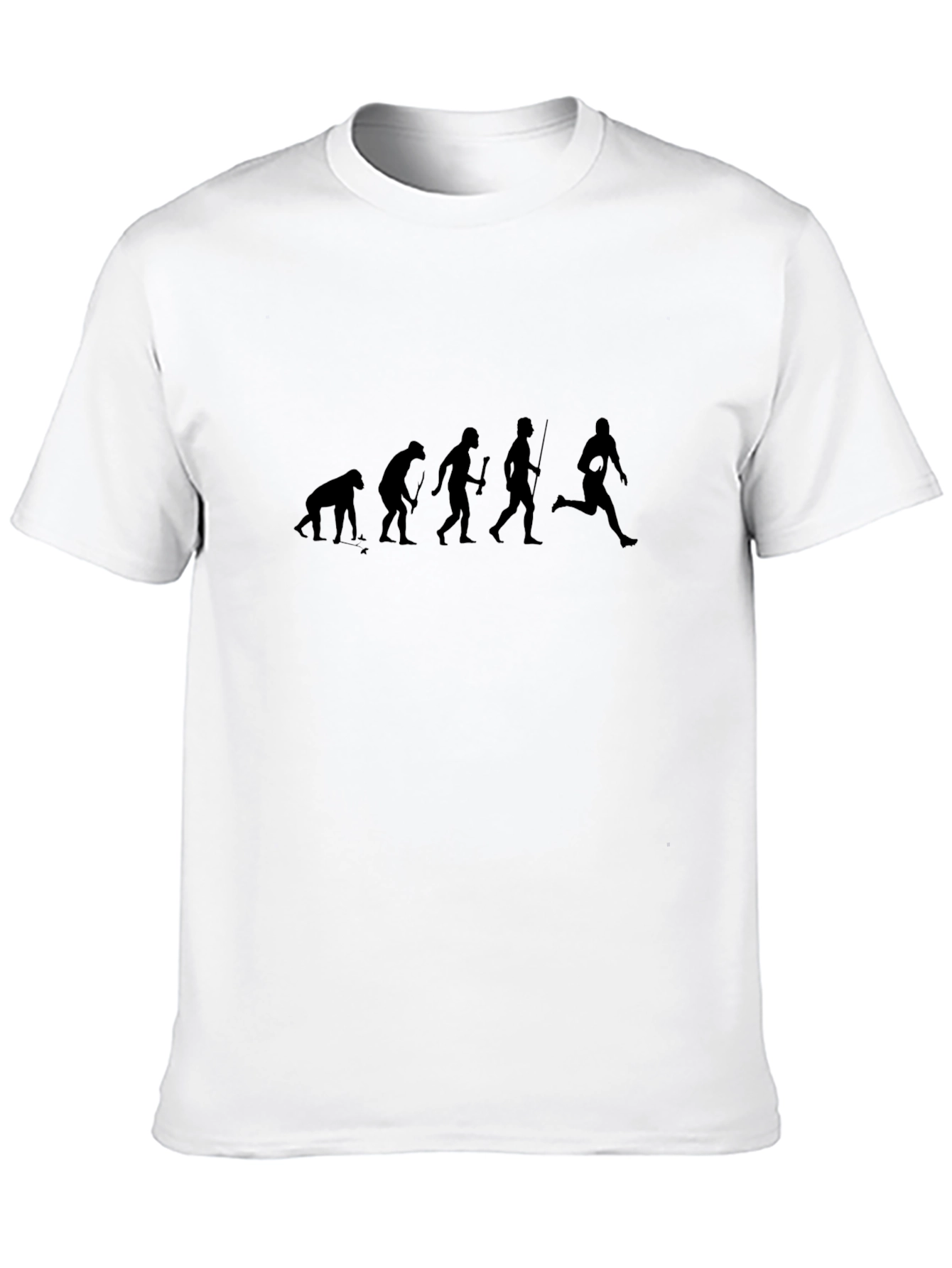 Evolution of Rugby Black T-Shirt