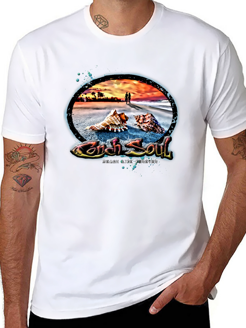 Conch Soul Beach Life Tee
