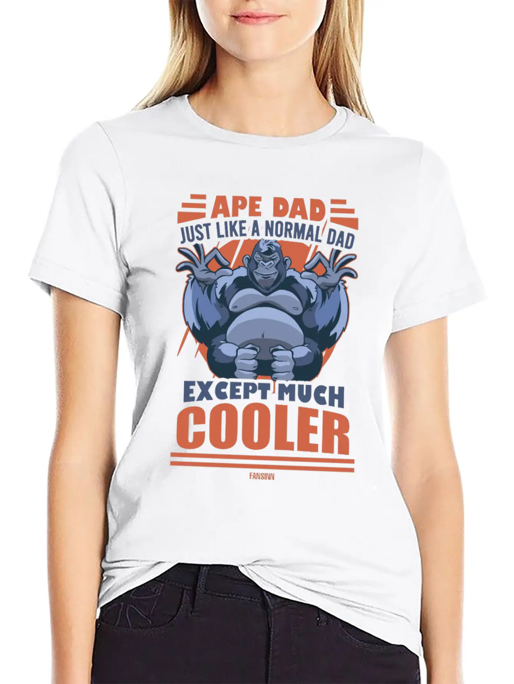 Ape Dad Just Like A Normal Dad Except Much Cooler Essential Unisex Summer Tee – Soft Cotton Casual Fit